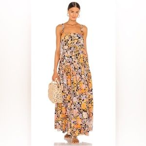 Free People Park Slope Maxi Dress in Dark Combo